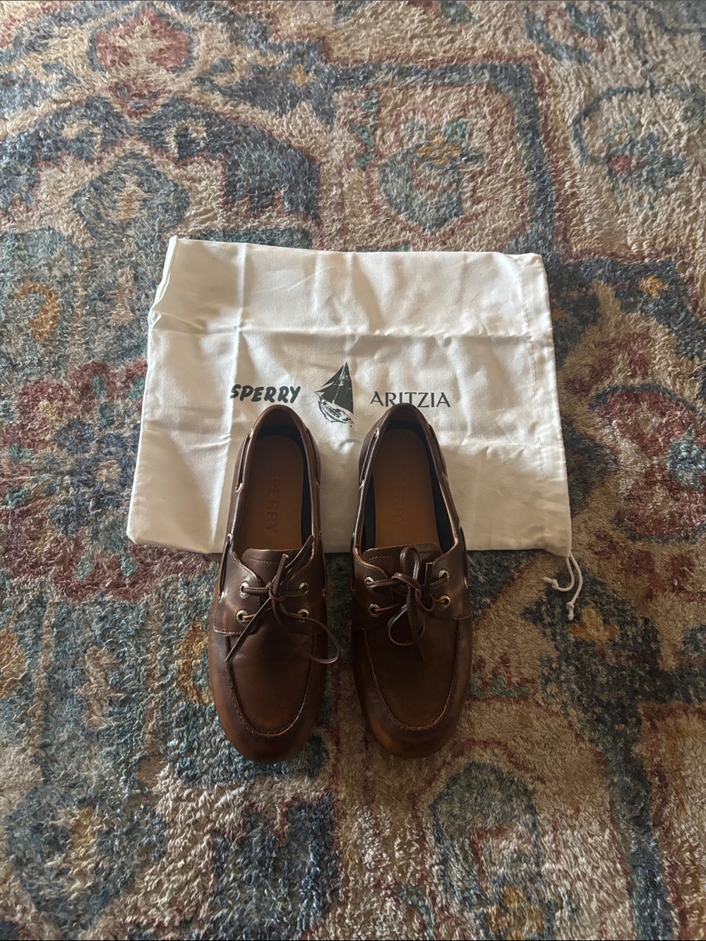 Sperry Women’s Brown Leather Boat Shoes Size 8